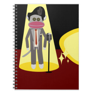 Caderno Espiral Macaco da peúga do cantor de luxe
