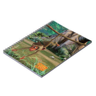 Caderno Espiral Macaco do bebê