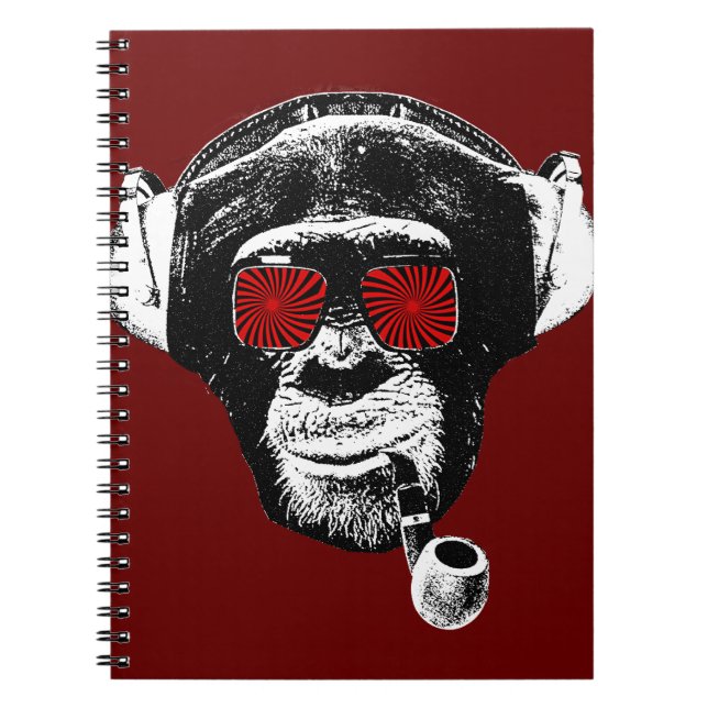 Caderno Espiral Macaco louco (Frente)