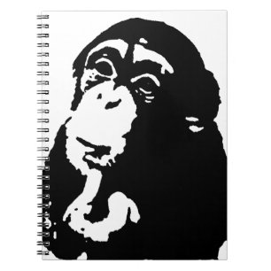 Caderno Espiral Macaco Pensante da Pop Art