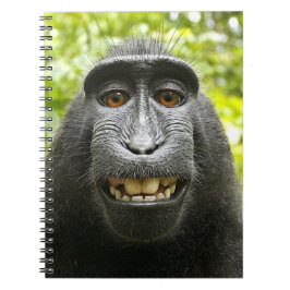 Caderno Espiral Macaque com crista de sorriso de Celebes