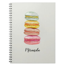 Macarons Franceses Aquarela Pintados à Mão