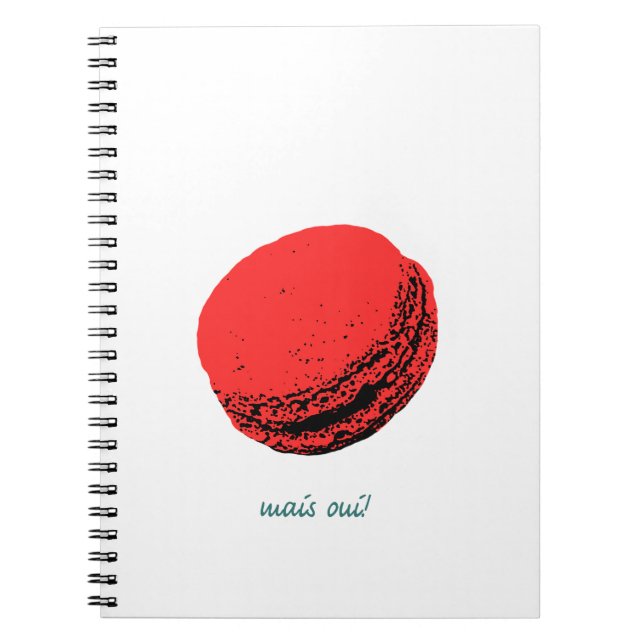 Caderno Espiral macarrão de morango (Frente)