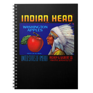 Caderno Espiral Maçãs de Washington Chefe Indiana