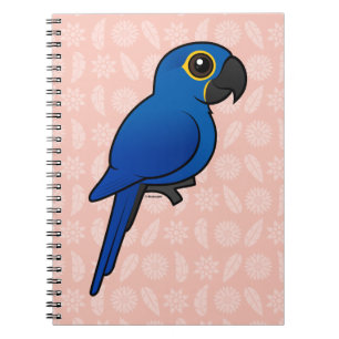 Caderno Espiral Macaw do jacinto