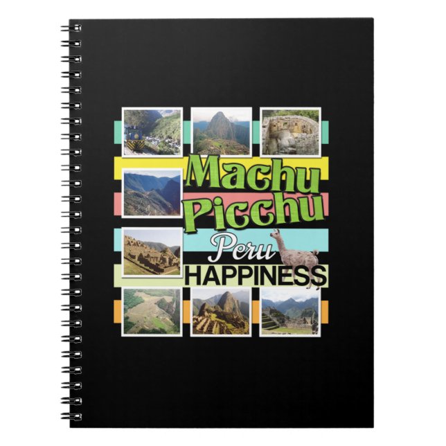Caderno Espiral Machu Picchu Peru Felicidade (Frente)