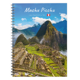Caderno Espiral Machu Picchu, Peru - Ruínas da Cidadela Inca