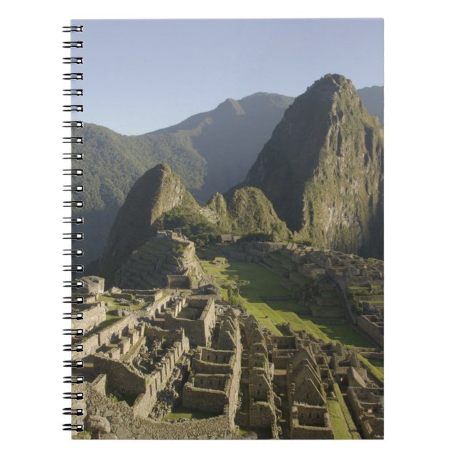 Caderno Espiral Machu Picchu, ruínas da cidade inca, Peru. (Frente)