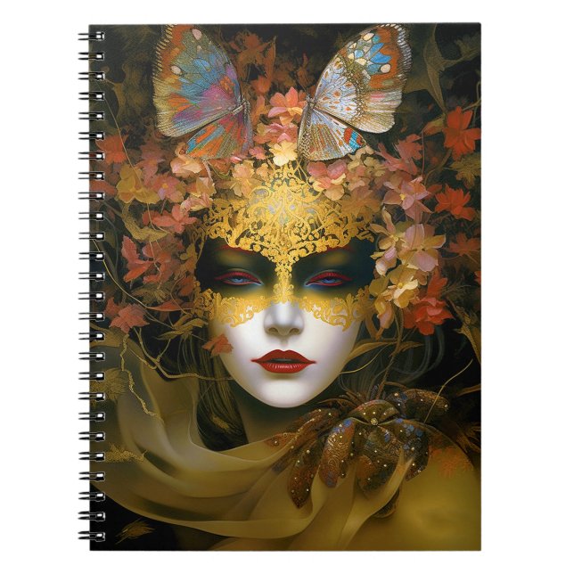 Caderno Espiral Madame Fantasy Art (Frente)