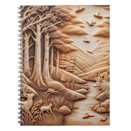 Caderno Espiral Madeira