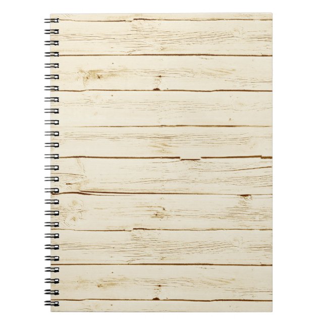 Caderno Espiral Madeira Branca Faux (Frente)