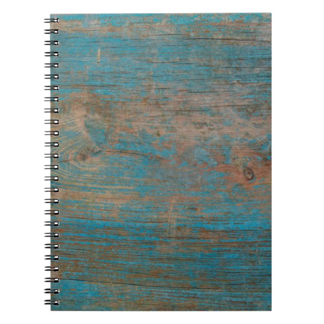 Caderno Espiral Madeira de textura de fundo (Frente)