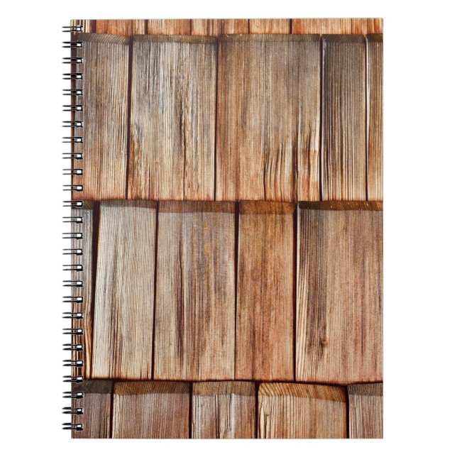 Caderno Espiral Madeira marrom (Frente)