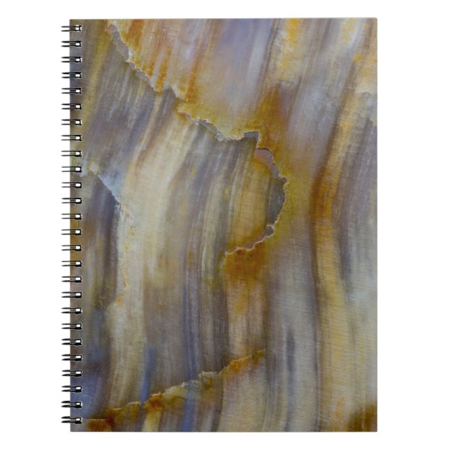 Caderno Espiral Madeira Petrificada Ondulada (Frente)