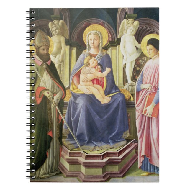 Caderno Espiral Madonna e a criança com SS. Clemente e Justin, (Frente)