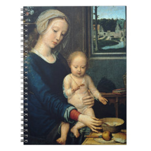 Caderno Espiral Madonna e Criança com Sopa de Leite - Gerard Davi