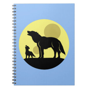 Caderno Espiral Madre e Wolf Pup