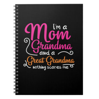 Caderno Espiral Mãe Arte Mãe E Vovó Excelente