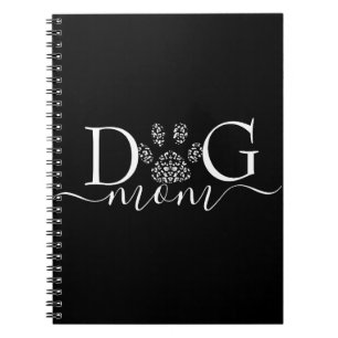Caderno Espiral Mãe de cachorro impressão da pata