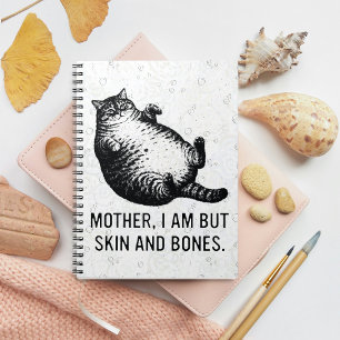 Caderno Espiral Mãe de Gato Eu Sou, Mas Pele e Ossos Para Amantes