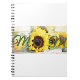 Caderno Espiral Mãe de girassol