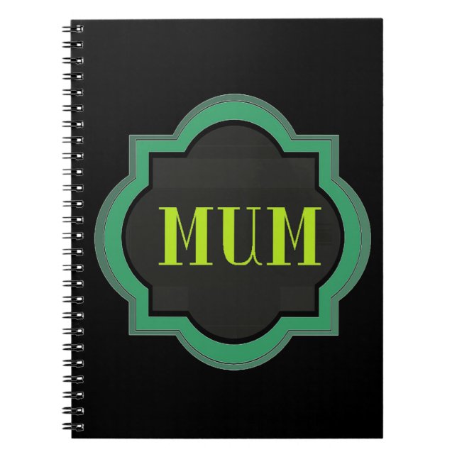 Caderno Espiral Mãe decorativa (Frente)