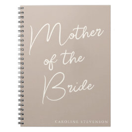 Caderno Espiral Mãe do Caráter Personalizado do Script Moderno da 