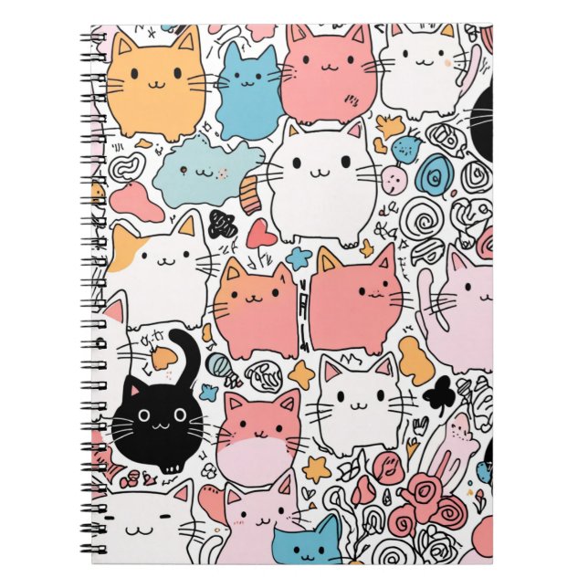Caderno Espiral mãe do gato (Frente)