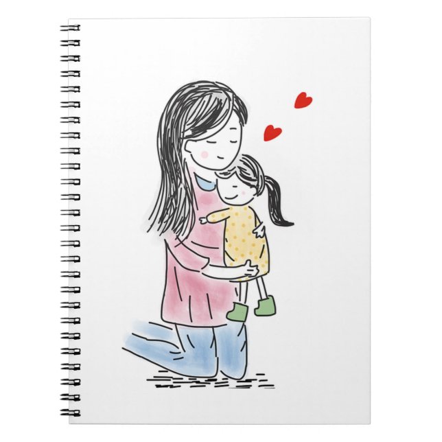Caderno Espiral Mãe e Filha (Frente)