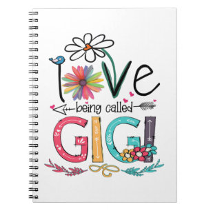 Caderno Espiral Mãe Eu Adoro Ser Chamada De Gigi Sunflower Anivers