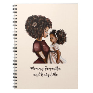 Caderno Espiral Mãe negra personalizada e filha (3)