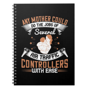 Caderno Espiral Mãe - Ocupada como Controladores de Tráfego Aéreo