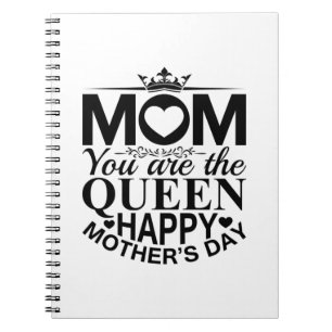 Caderno Espiral Mãe Presente Mãe Você É A Rainha