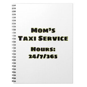 Caderno Espiral Mãe Taxi