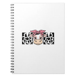 Caderno Espiral Mãe Vaca Fofa Arco Design Gráfico_1