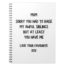 Caderno Espiral Mães Engraçadas