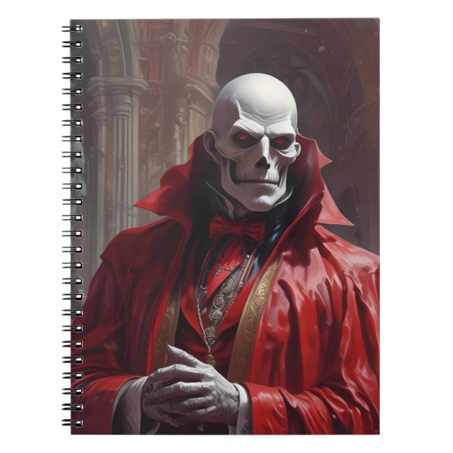 Caderno Espiral Maestro Phibes Pára o Relógio (Frente)