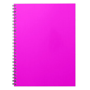 Caderno Espiral Magenta brilhante (cor sólida)