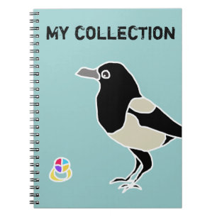 Caderno Espiral Maggie a coleção de magpie/My