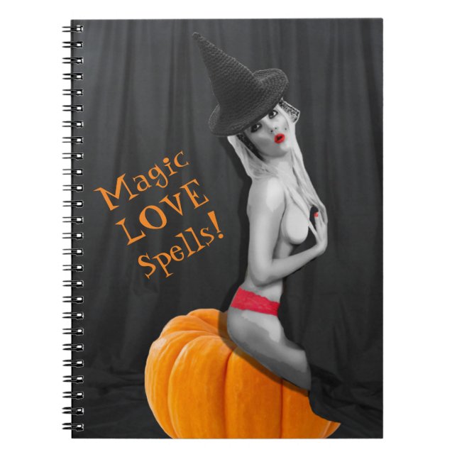 Caderno Espiral Magic Love Spells Book Diário Witchcraft (Frente)