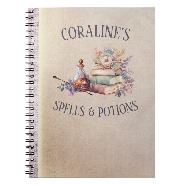 Caderno Espiral Magic Spells and Potions Girls (Frente)