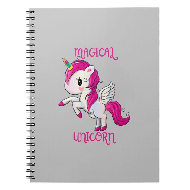 Caderno Espiral Magic Unicorn Lover Fan Club (Frente)