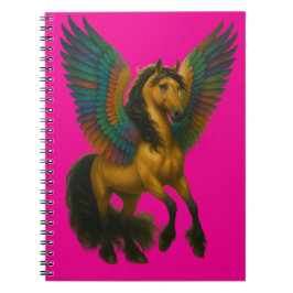 Caderno Espiral Magnificent Horse With Wings Spiral Photo Notebook