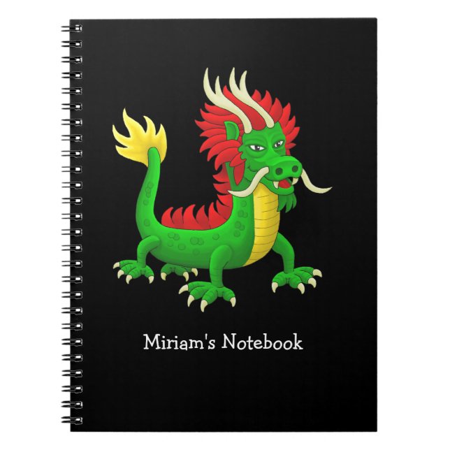 Caderno Espiral Magnífico Dragão Chinês (Frente)