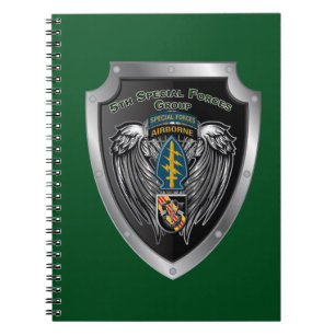 Caderno Espiral Magnífico Grupo de Forças Especiais de 5 (Airborne