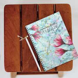Caderno Espiral Magnolia Flores Na Vintage Cumpled Paper Personali