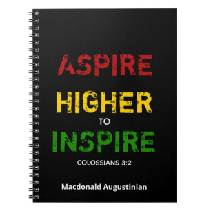 Caderno Espiral MAIS ALTO ASPIRE PARA Diário INSPIRE PARA Noteboo