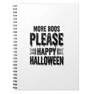 Caderno Espiral Mais Boos Por Favor Tipografia Vintage de Hallowee