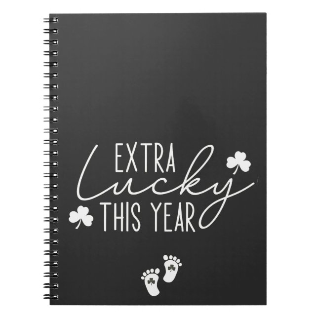 Caderno Espiral Mais Sorte Este Ano De Gravidez Patrick Lucky (Frente)