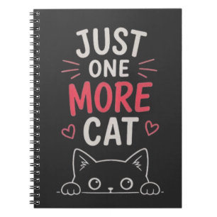 Caderno Espiral Mais Um Gatinho Design Divertido para Amantes de G